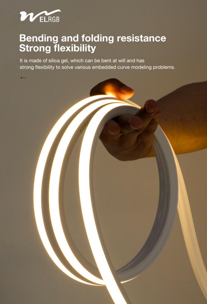 Embedded Silicone Sleeve Neon Led Strip 12V 24V Led Strip Dimmable 6