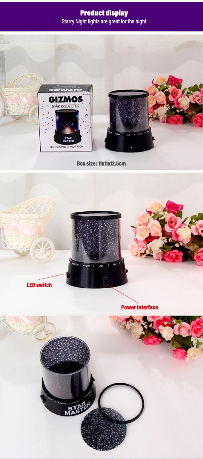 Projector Starry 3D Acrylic Decorative Motion Sensor Night Light 3