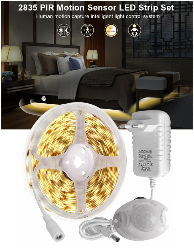 1M 2M 3M PIR Sensor Led Strip Light IP65 Waterproof For Indoor Home 0