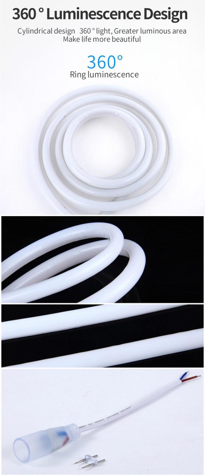 220V 110V RGB Round LED Neon Rope Tube Light 14MM 16MM 18MM 20MM 22MM 360 Degree LED Neon Flex 1