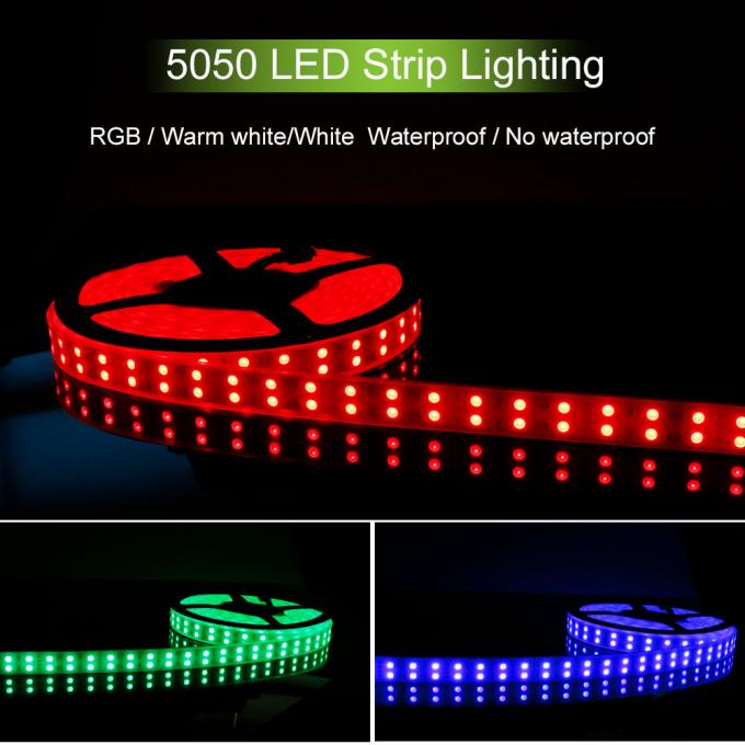 12V 5050 Dimmable LED Strip Dual Row 120 Beads Low Pressure 3