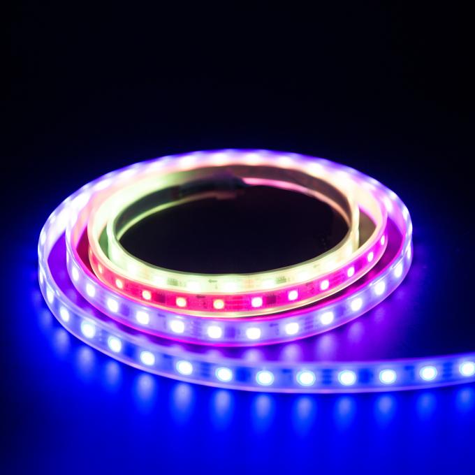 High Quality Digital Addressable WS2811 60led/Meter Dc12v Ip67 10mm Pixel Light Rgb Led Strip For Commercial Building 4
