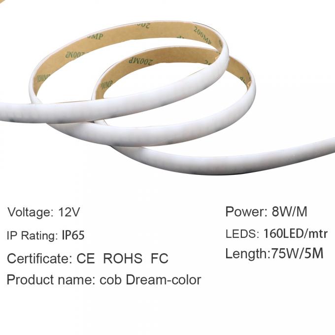 Ws2812b COB LED Strip Dream Color RGB RGBW Strip Light 24V 720leds/M 2