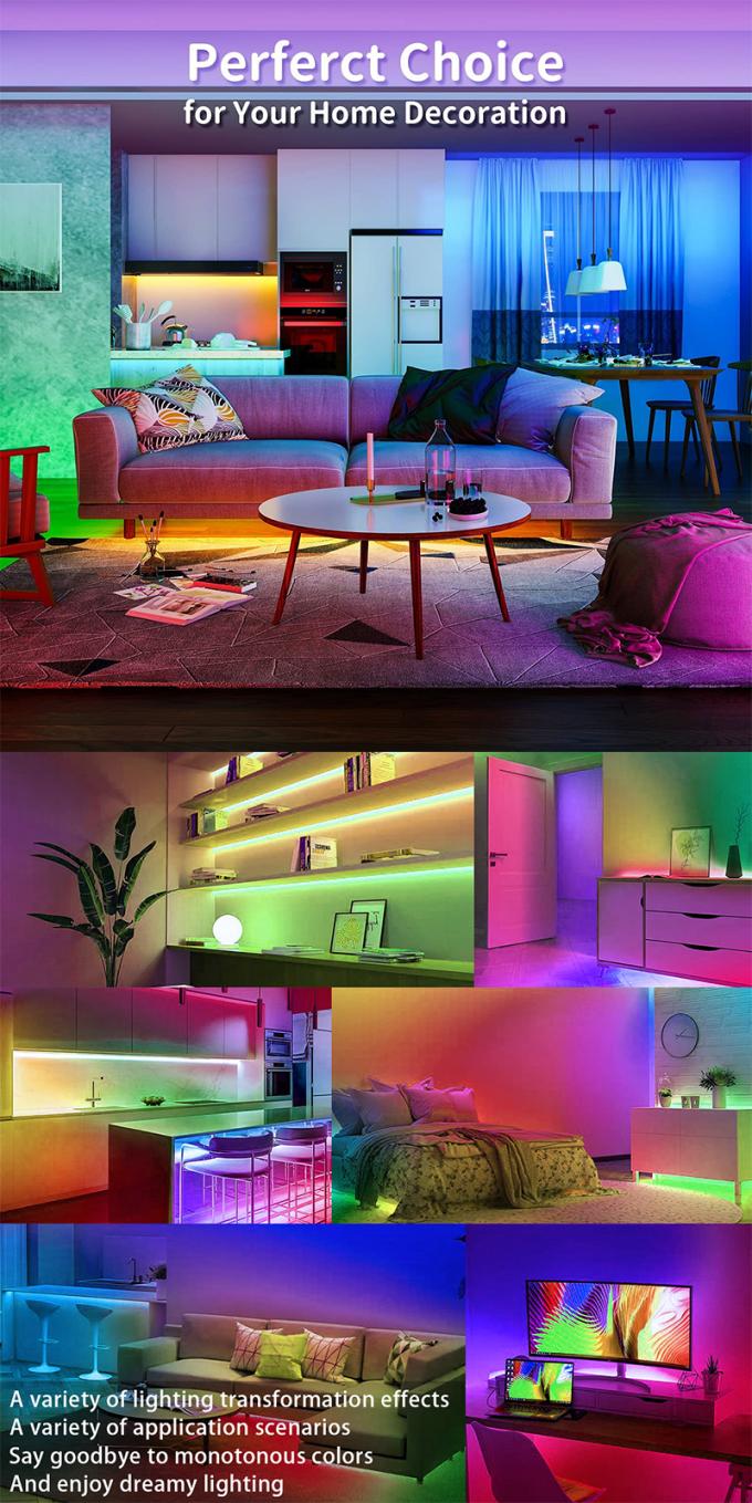 102 Leds Self Adhesive LED Strip 60 Pixel Self Adhesive Rope Lights 11