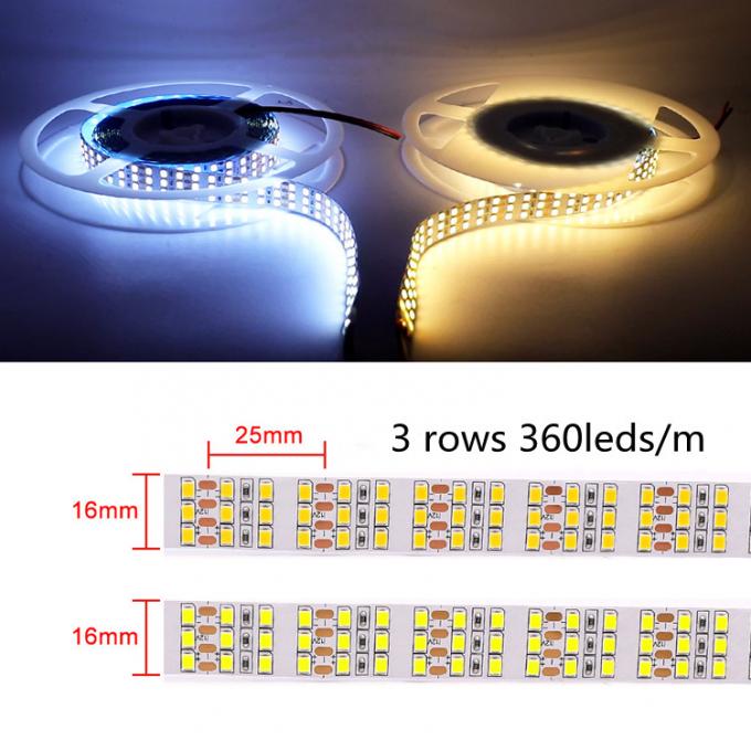 12V 24V SMD2835 Self Adhesive LED Strip Led Cool White Tape Lights 6