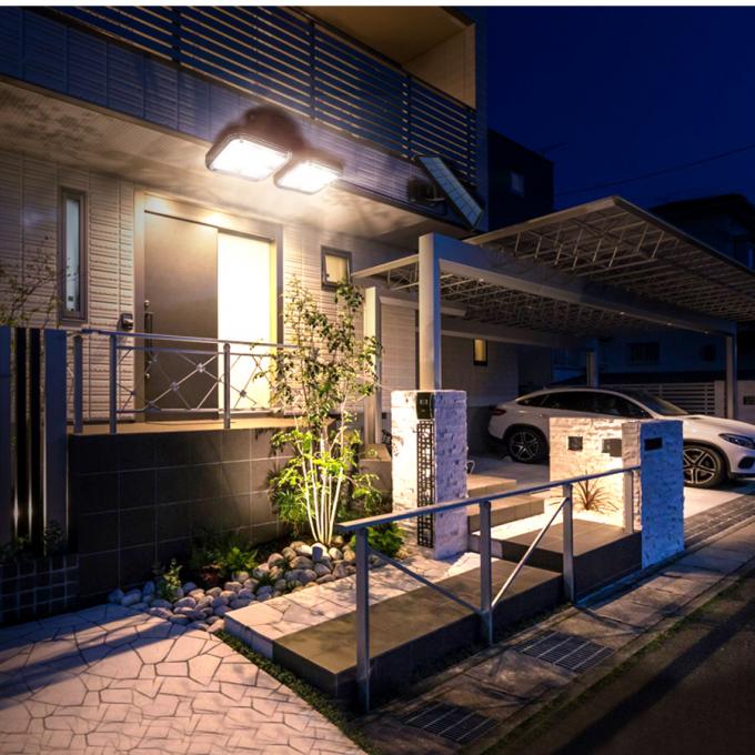 2.5W 122PCS LED Solar Powered Lights Motion Sensor Solar Lamp 6