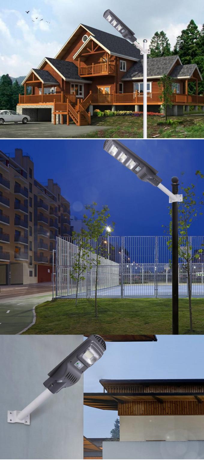 30w 60w 90w 120w LED Solar Powered Lights Integrated Motion Detector Street Lights 7