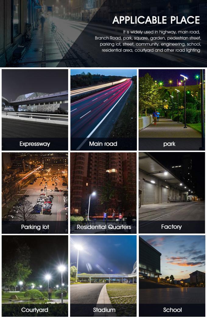 30watts 100w Solar Hybrid Street Light LED Solar Powered Lights IP65 Waterproof 6