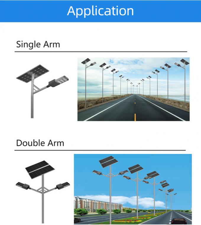 30watts 100w Solar Hybrid Street Light LED Solar Powered Lights IP65 Waterproof 5