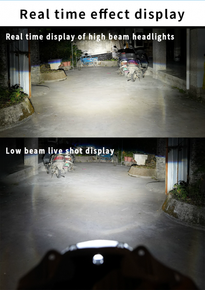 CSP3570 LED Motorcycle Lights 16000LM H4 Led Projector Bulb 55W 3
