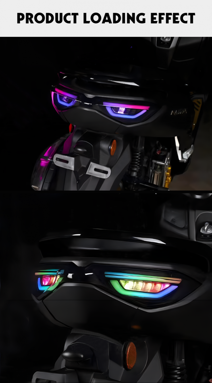 RGB Flashing Tail Lights LED Motorcycle Lights For Yamaha Nmax155 3