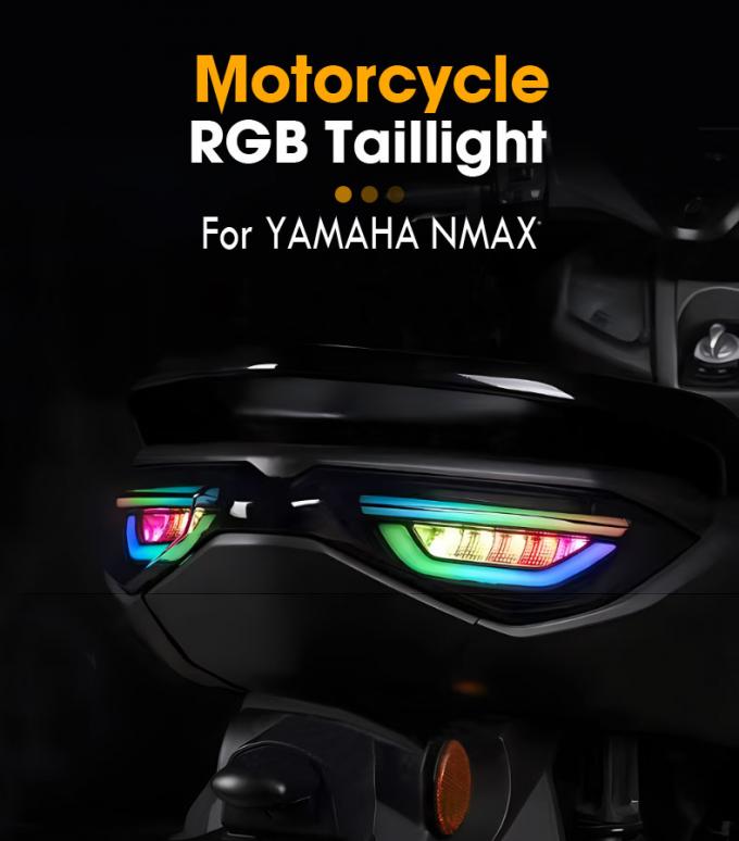 RGB Flashing Tail Lights LED Motorcycle Lights For Yamaha Nmax155 0