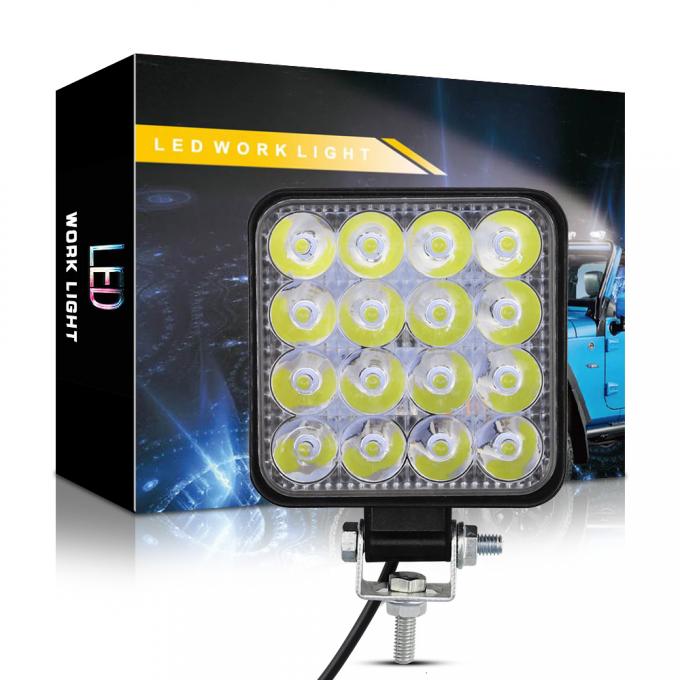 48W 16LED 4WD Square Led Work Lights Off Road Work Light 0