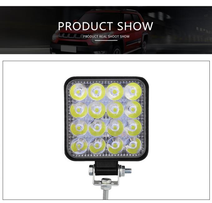 48W 16LED 4WD Square Led Work Lights Off Road Work Light 7