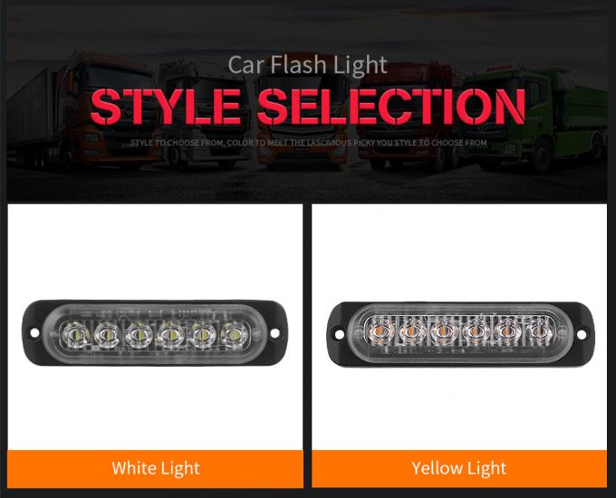 6LED Car Side Marker Lights Trucks Strobe Lamp LED Flasher Warning Lights 3