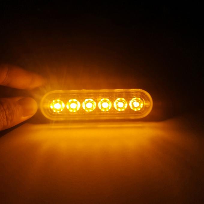 6LED Car Side Marker Lights Trucks Strobe Lamp LED Flasher Warning Lights 6