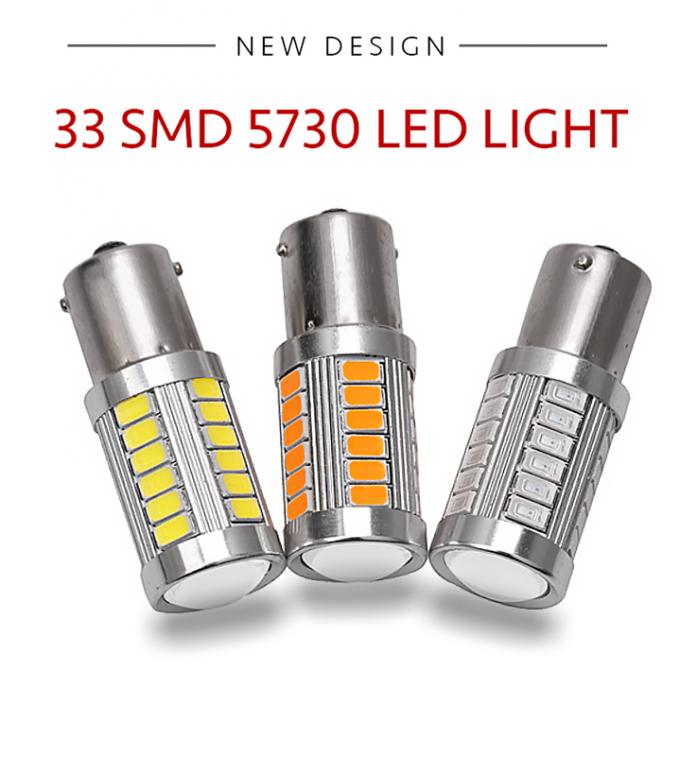 Car Brake Light 1156 BA15S 1157 BAY15D P21W 33 LED 5630 3157 7440 7443 SMD Car Tail Bulb Brake Lights Auto Reverse Lamp 1