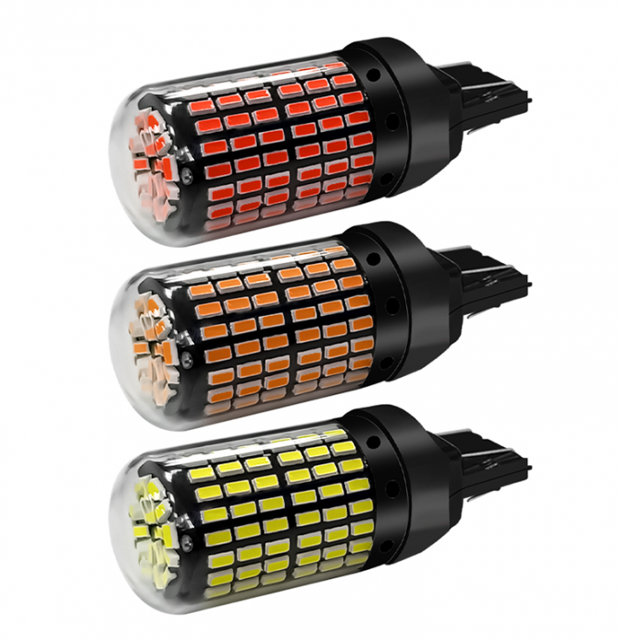 T20 144smd Car Led Bulb 1156 1157 7440 7443 White Yellow Red Light Led Turn Signal Light Driving Reverse Brake Light Bul 13