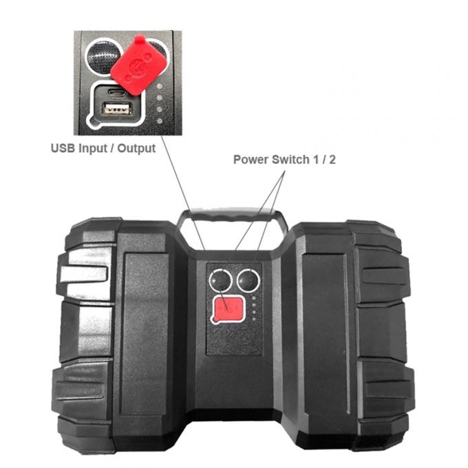 40W Multi Function Portable Searchlight IP55 High Powered Handheld Spotlight 4