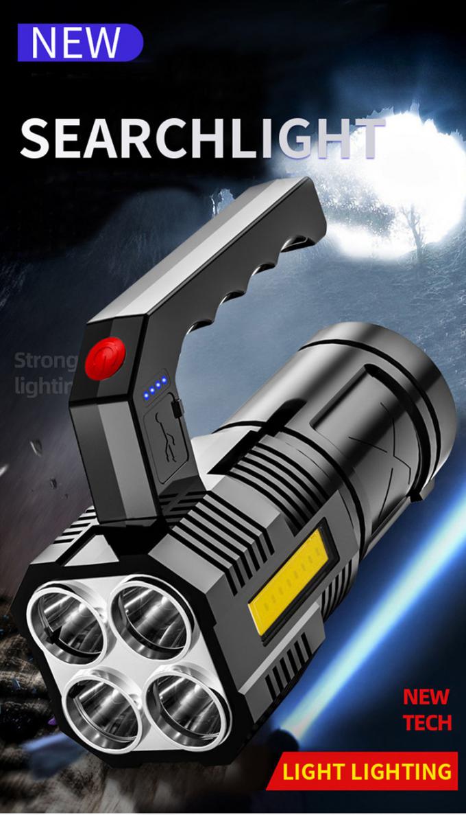 1500mah Rechargeable Waterproof Torch Outdoor Working Light 6000K 1
