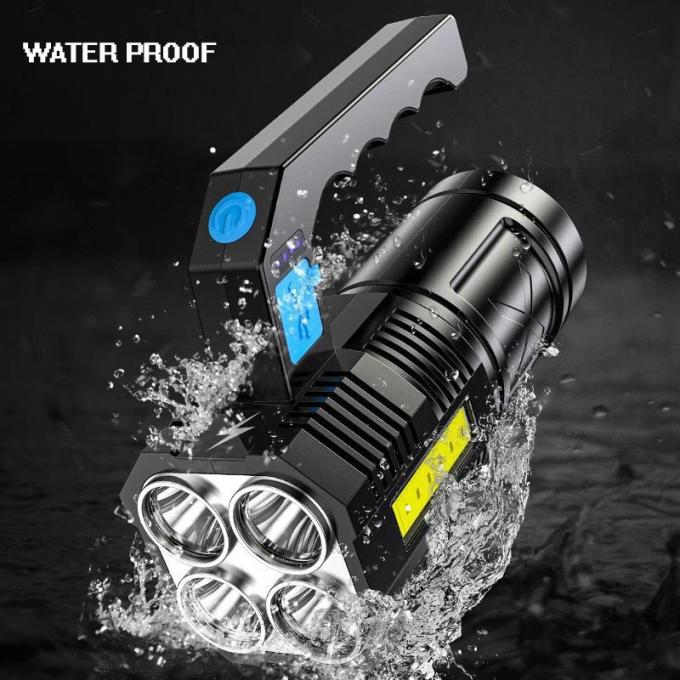 1500mah Rechargeable Waterproof Torch Outdoor Working Light 6000K 0
