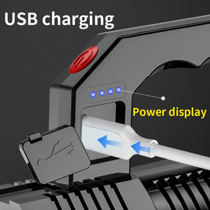 1500mah Rechargeable Waterproof Torch Outdoor Working Light 6000K 4