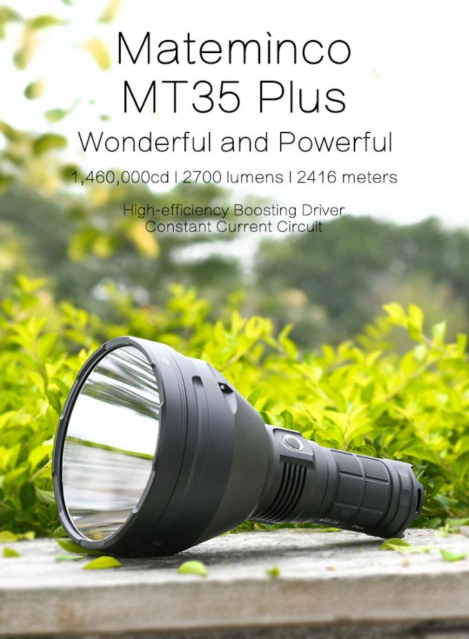 MT35 PLUS Handheld Flashlight XHP35 Hi 2700 Lumen Led Searchlight 0