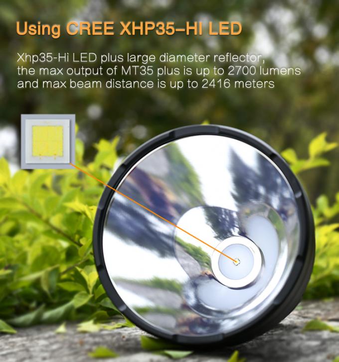 MT35 PLUS Handheld Flashlight XHP35 Hi 2700 Lumen Led Searchlight 1