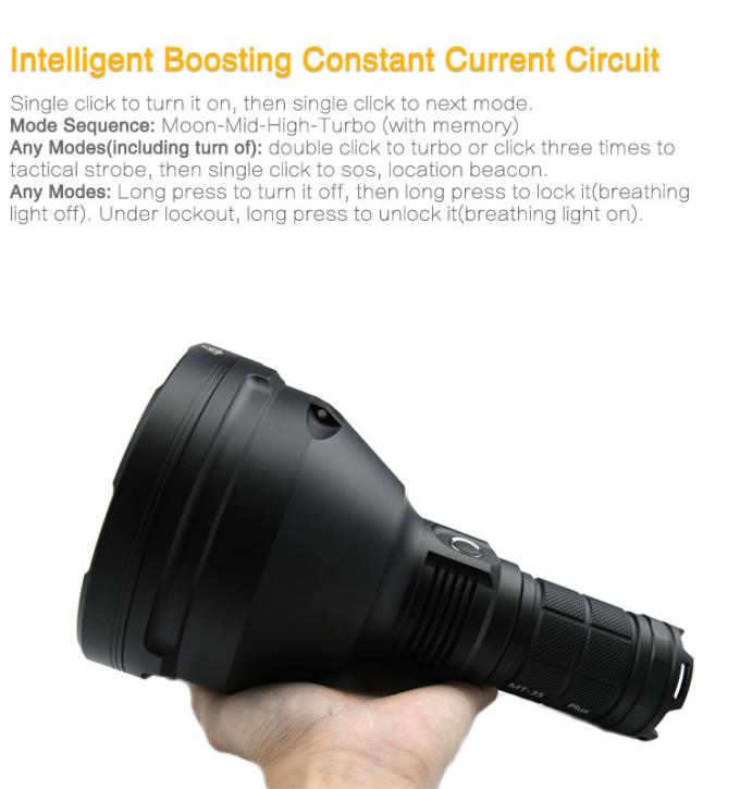 MT35 PLUS Handheld Flashlight XHP35 Hi 2700 Lumen Led Searchlight 14