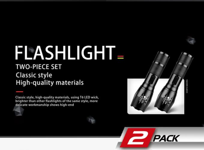 Camping Tactical Torch Outdoor Working Light IP65 Multifunction Emergency Flashlight 0