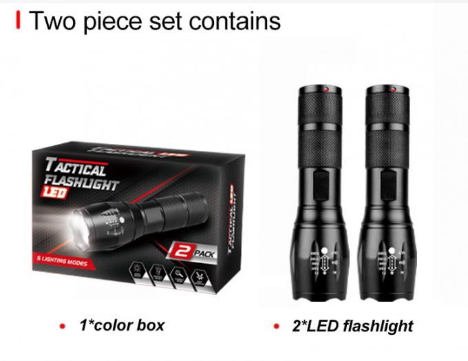 Camping Tactical Torch Outdoor Working Light IP65 Multifunction Emergency Flashlight 2