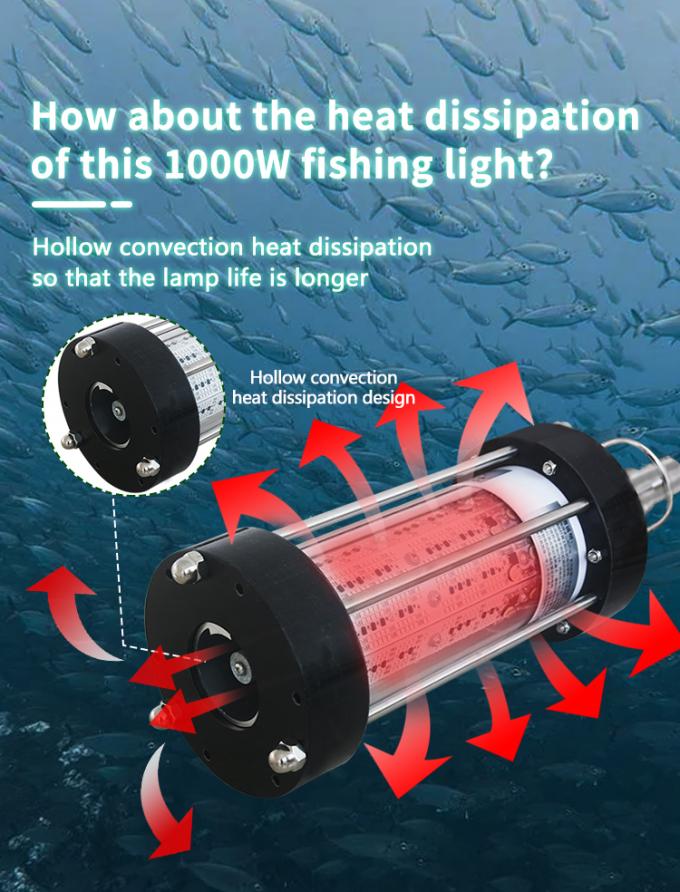 200W 1000W Submersible Fishing Light Outdoor Working Light AC220V 4