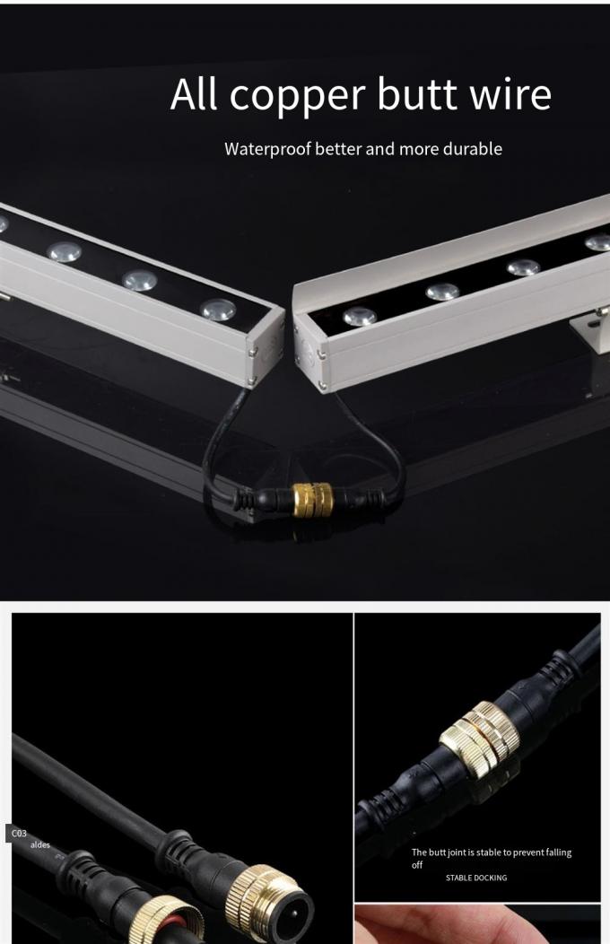 Dmx512 Architectural Wall Wash Lights Outdoor Working Light DC12V 36W RGB 9