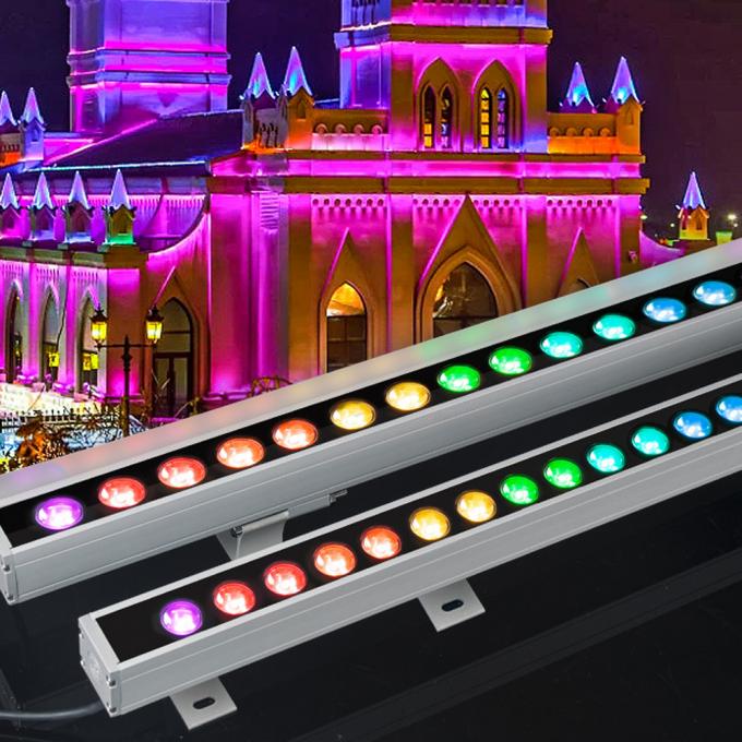 Dmx512 Architectural Wall Wash Lights Outdoor Working Light DC12V 36W RGB 18