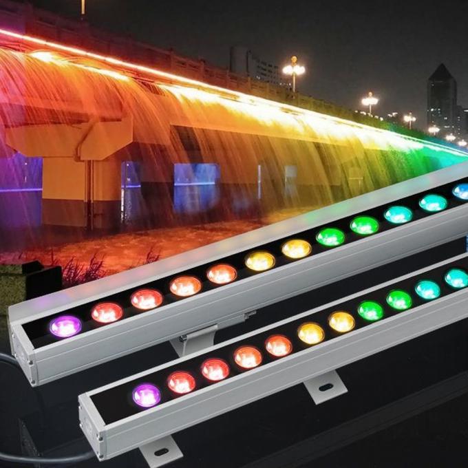 Dmx512 Architectural Wall Wash Lights Outdoor Working Light DC12V 36W RGB 17