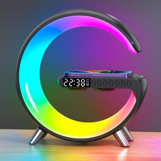 15W Intelligent Atmosphere Wake Up Lamp DC5V Wireless Charger Atmosphere Lamp 8