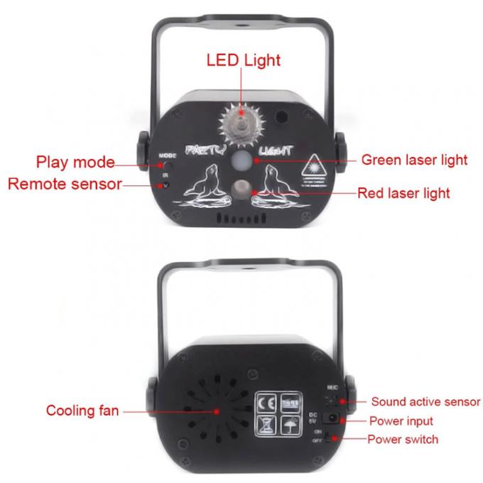 532nm 650nm Laser Party Lights IP44 Professional Dj Laser Lights 6