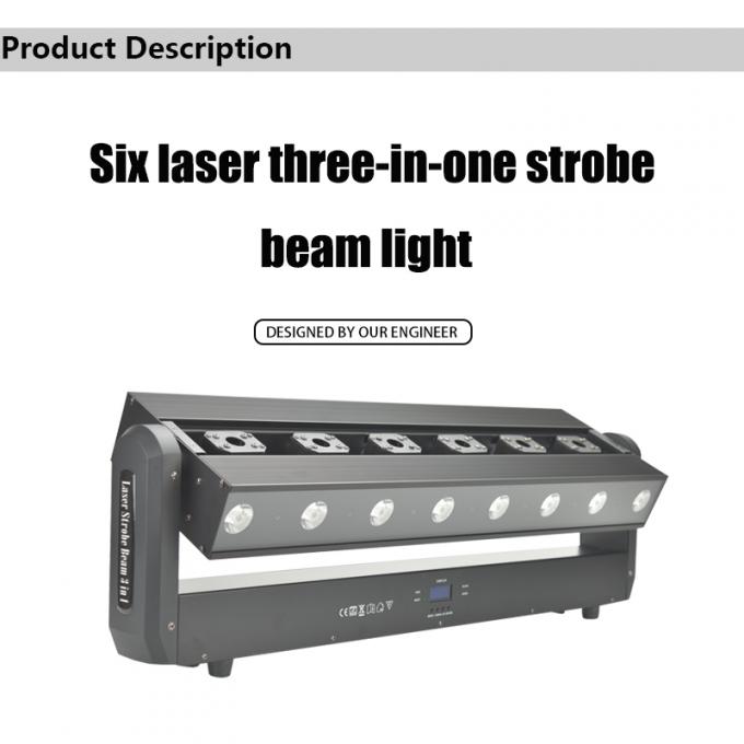 7800K 6 Head Laser Bar Indoor Work Light 200W IP20 AC110-240V 1
