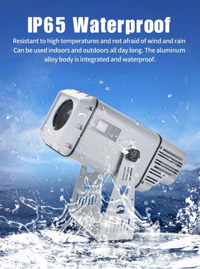 300W Gobo Logo Projector Light Indoor Work Light 6000K Waterproof Gobo Projector 5