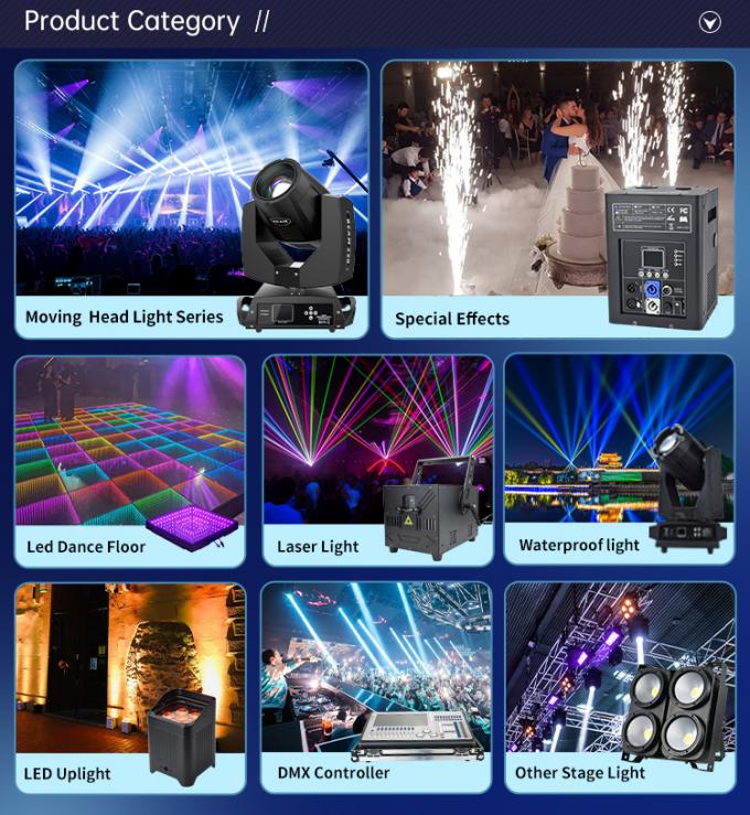 300W Gobo Logo Projector Light Indoor Work Light 6000K Waterproof Gobo Projector 11