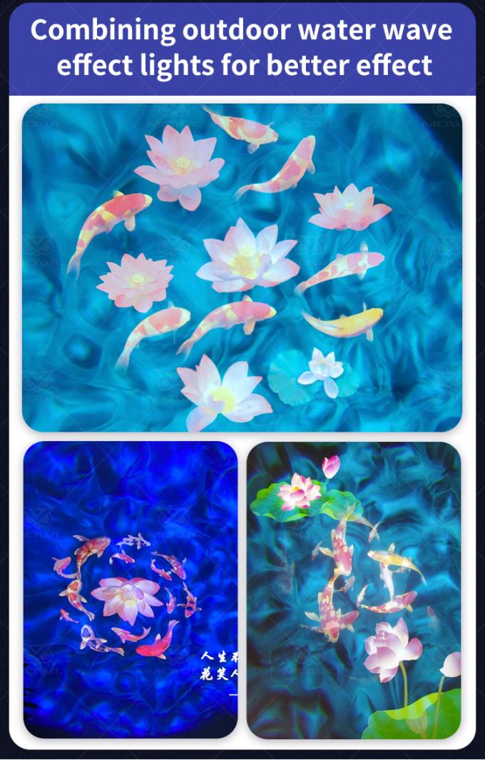 300W Gobo Logo Projector Light Indoor Work Light 6000K Waterproof Gobo Projector 9