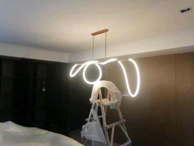 7000lm Restaurant Led Strip Chandelier Led Rope Chandelier 110~240V 3