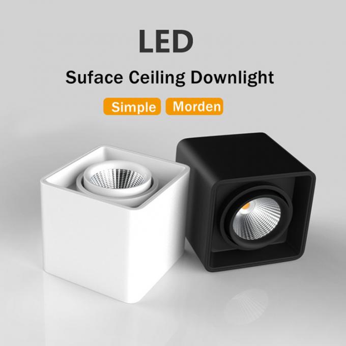 25w 30w Square LED Spotlight Indoor Work Light Trimless COB Surface Mounted 1