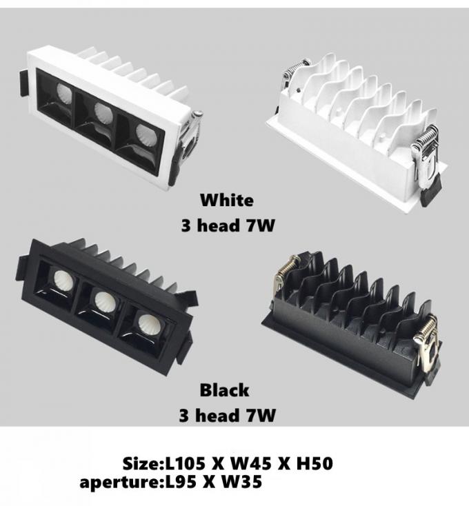 IP55 Ceiling Recessed Led Strip Lighting 7W 10W 2700K-3000K Warm White 2