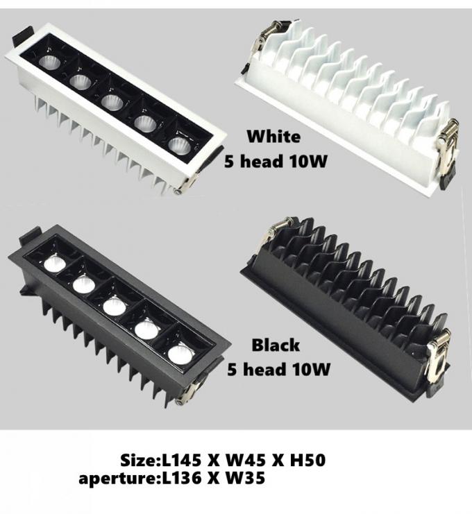 IP55 Ceiling Recessed Led Strip Lighting 7W 10W 2700K-3000K Warm White 3