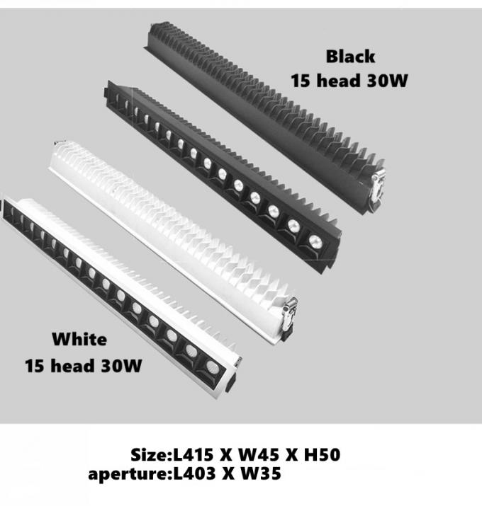 IP55 Ceiling Recessed Led Strip Lighting 7W 10W 2700K-3000K Warm White 5