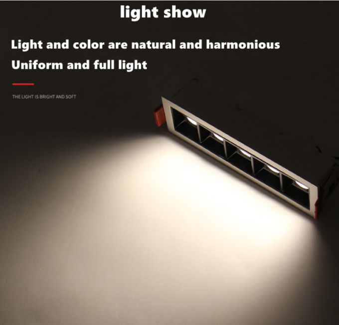 IP55 Ceiling Recessed Led Strip Lighting 7W 10W 2700K-3000K Warm White 11