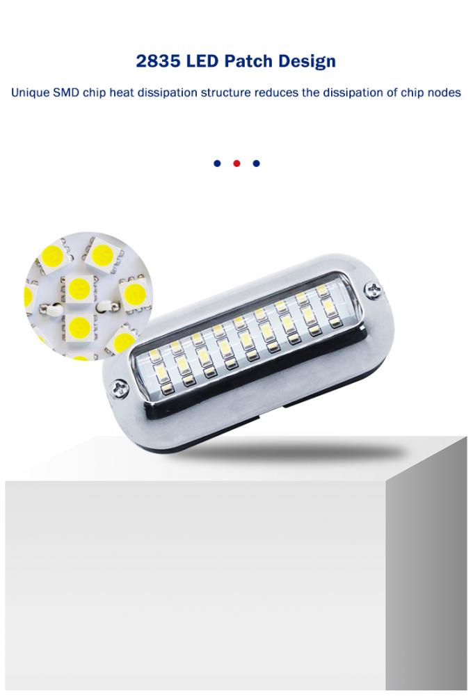IP68 Ocean Led Underwater Lights LED Marine Lights Boat Transom Lights 4