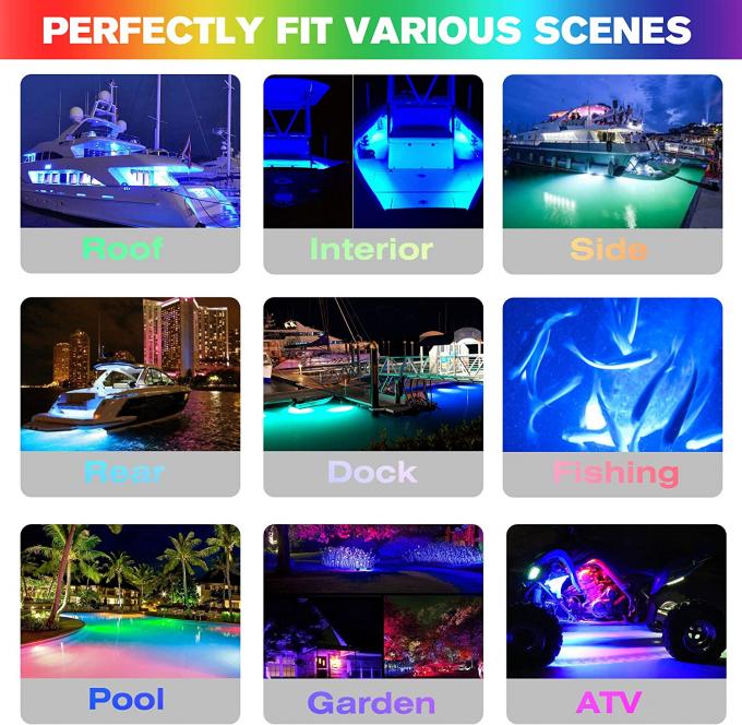 ROHS Yacht Blue Underwater Boat Lights Underwater Marine Lights For Boats 13