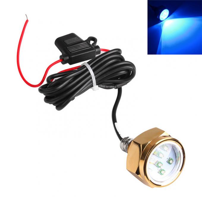 6000K LED Marine Lights Rgb Drain Plug Light Daylight Alert 2700lm 6